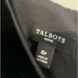 Talbots velvet dress with sequins short sleeves.